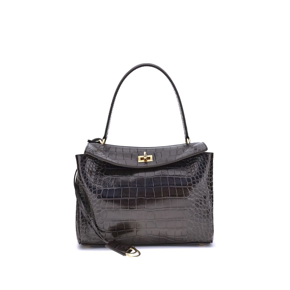 Front view with bag zipped and handles upright.