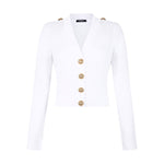 Balmain Button-Trim Cable-Knit Cardigan Topwear