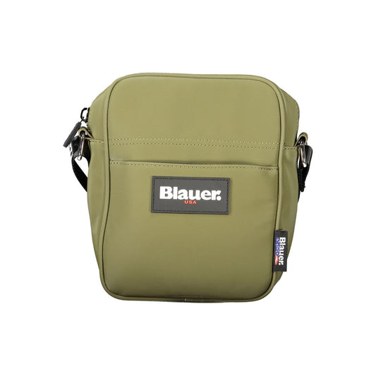 Blauer Green Polyester Men Shoulder Bag featuring adjustable strap and multiple pockets for modern functionality.