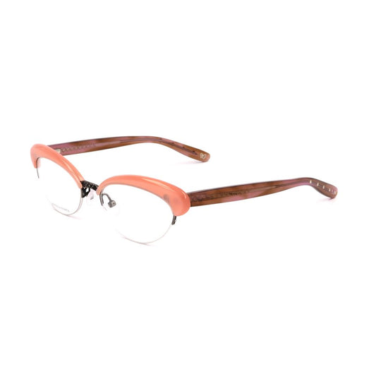 Bottega Veneta Bicolor Metal Glasses (Frames) in pink and brown semi-matte, size 51/18/140mm