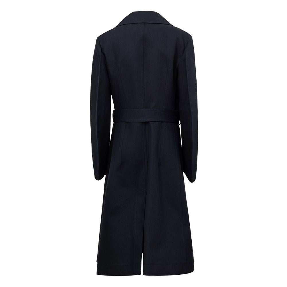 Bottega Veneta Blue Cotton Trench Coat
