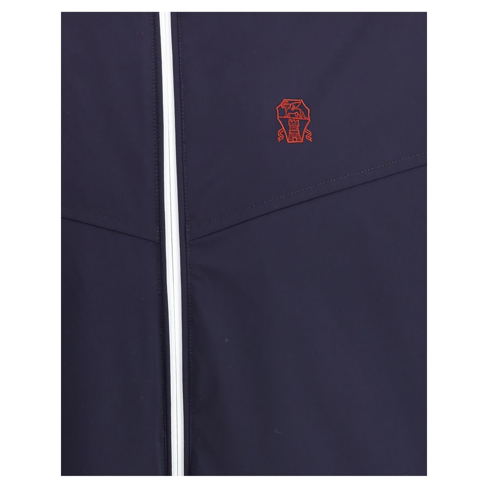Brunello Cucinelli Blue Polyamide Shell Jacket