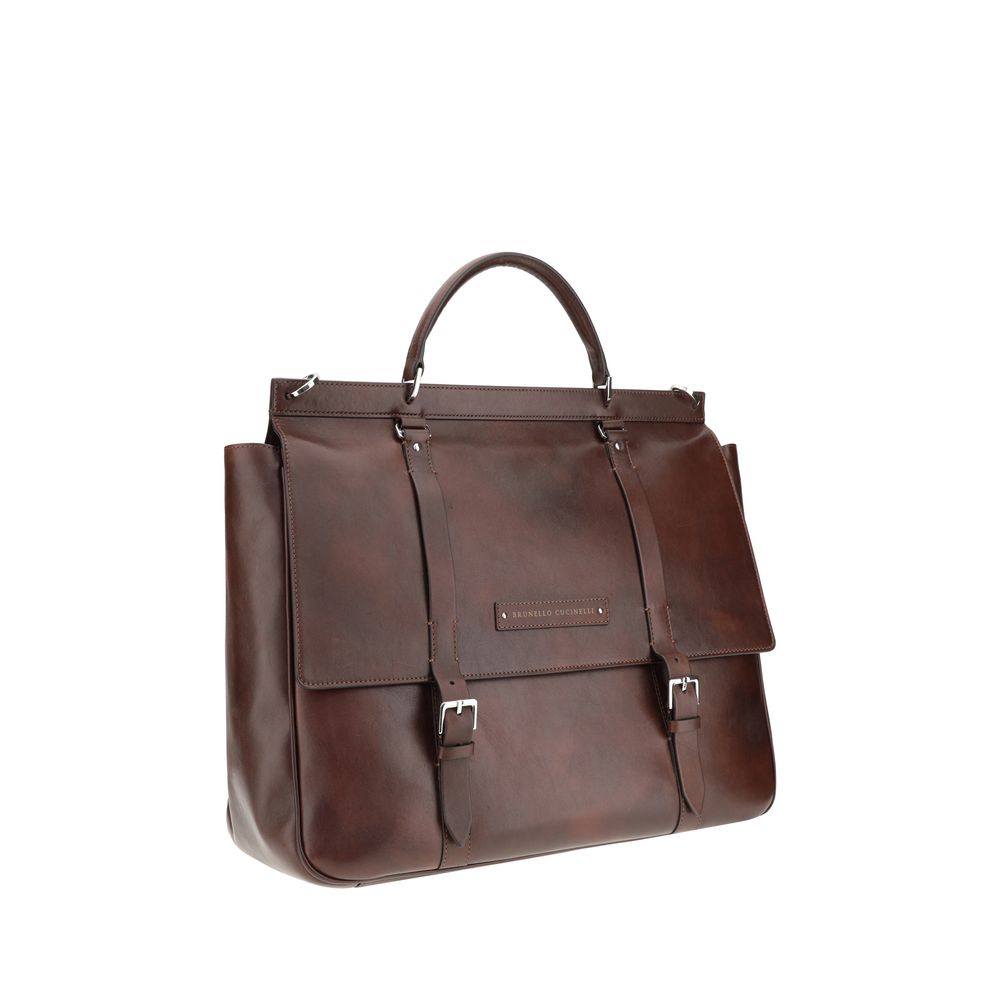 Front view with bag zipped and handles upright.