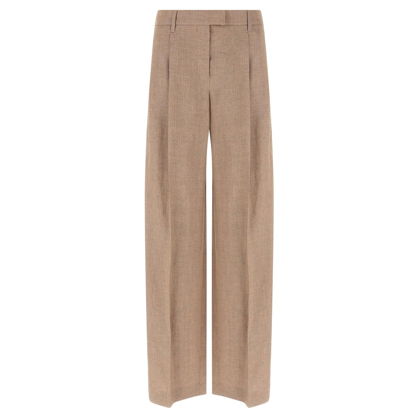 Brunello Cucinelli Multicolor Linen Flared Pants