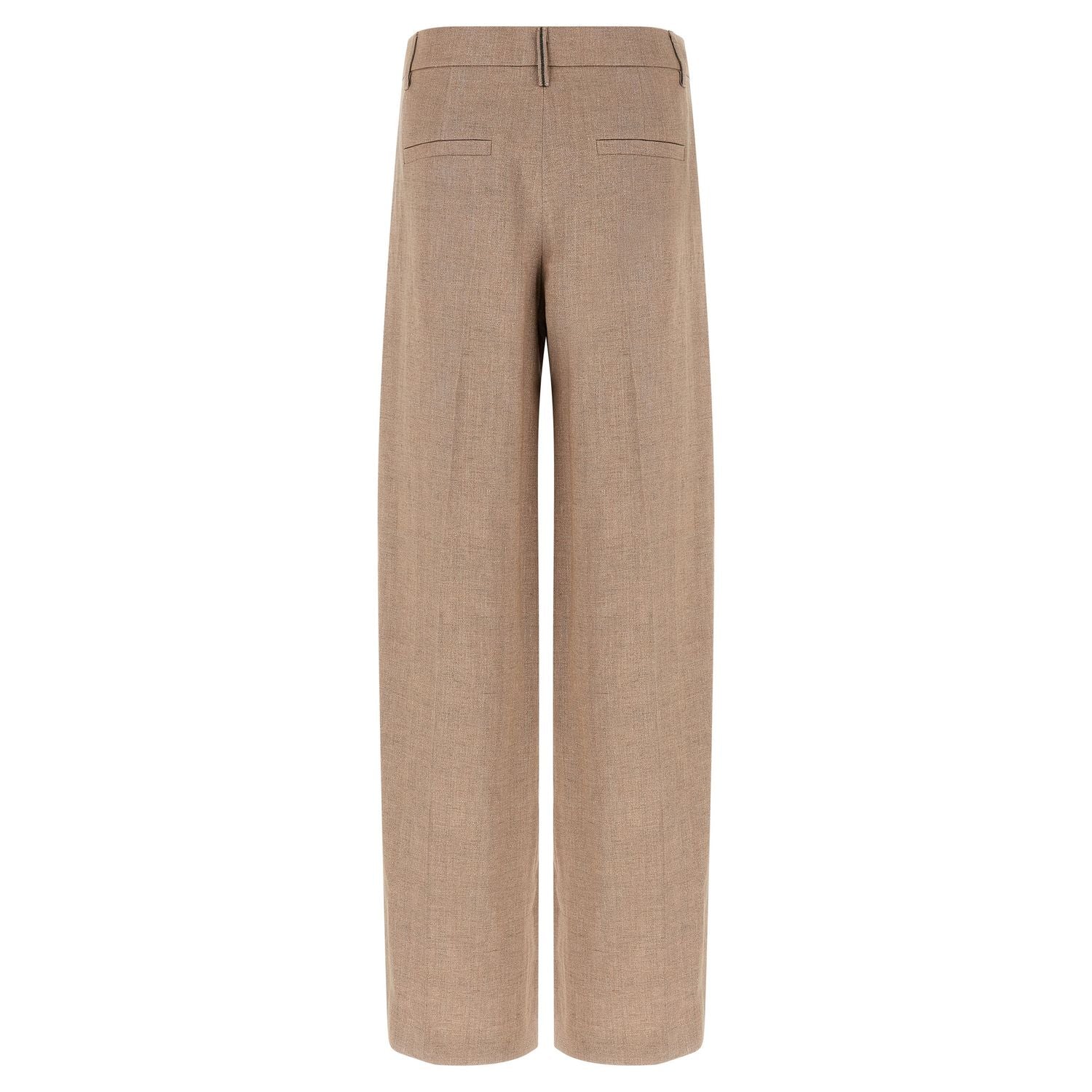 Brunello Cucinelli Multicolor Linen Flared Pants