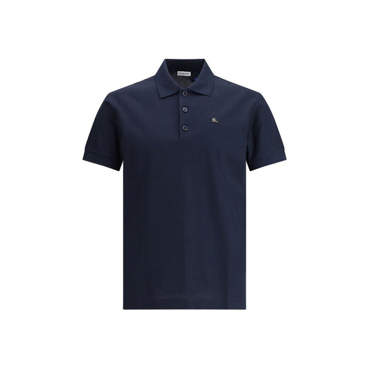 Burberry Blue Cotton Polo Shirt