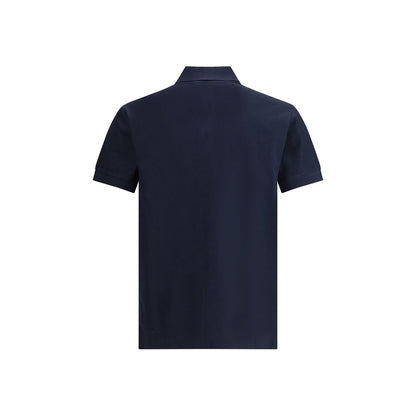 Burberry Blue Cotton Polo Shirt