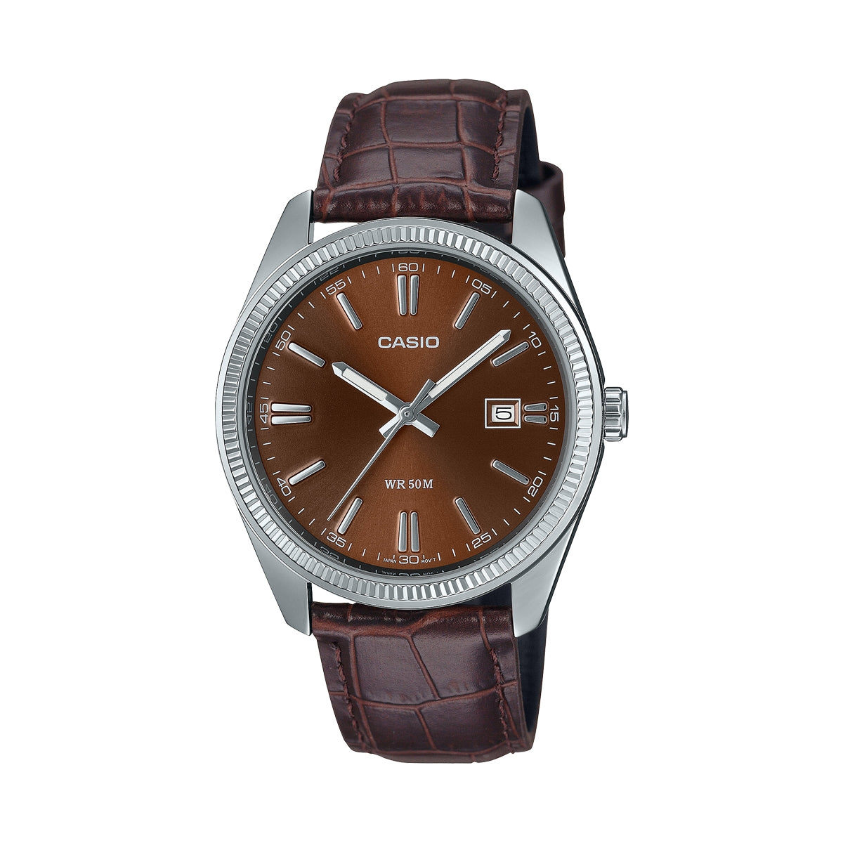 CASIO COLLECTION Mod. DATE. LEATHER - BRONZE