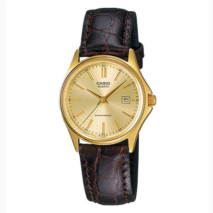 CASIO COLLECTION Mod. LADY LEATHER - GOLD Lady,Lady Ready Stocked Watches,READY STOCKED WATCHES,Watches,Watches - Accessories,Women,Wristwatch