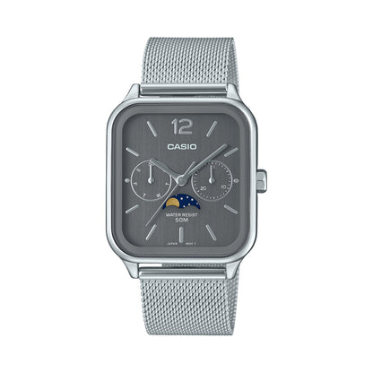 CASIO COLLECTION Mod. MOONPHASES - GREY MESH WATCHES