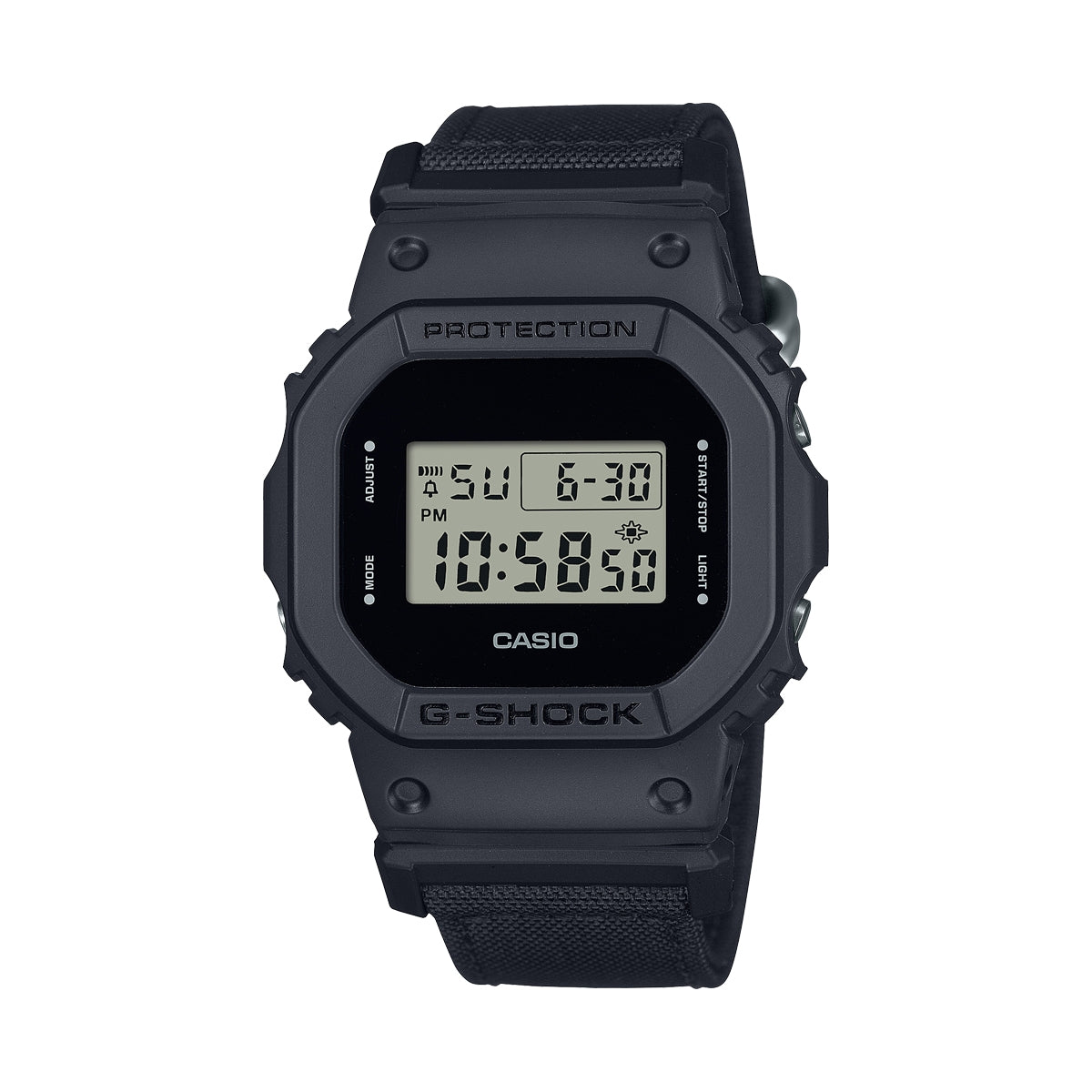 CASIO G-SHOCK Mod. THE ORIGIN - BLACK CORDURA ECO FABRIC STRAP SERIE wristwatch with multifunction quartz movement and 20 ATM water resistance