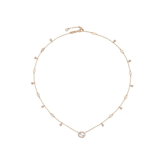 Elegant COLLANE GUCCI MOD. YBB729402001 necklace featuring delicate design on a white background.