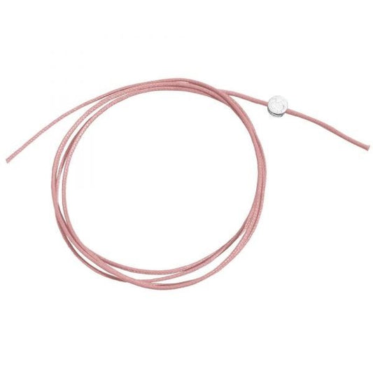 CORDINI E SIGILLI DODO MOD. DDA6005CORDSRSAAG pink cord with silver seal detail