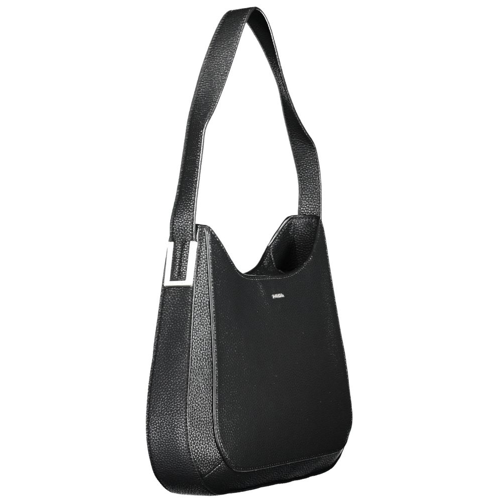 Front view with bag zipped and handles upright.