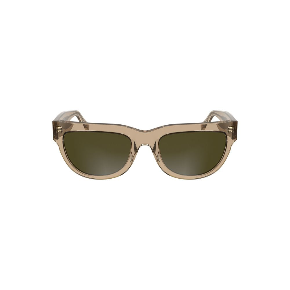 Calvin Klein Brown Acetate Women Sunglasses with chic square lenses, durable frame, and stylish brown tint for fashion-forward looks.