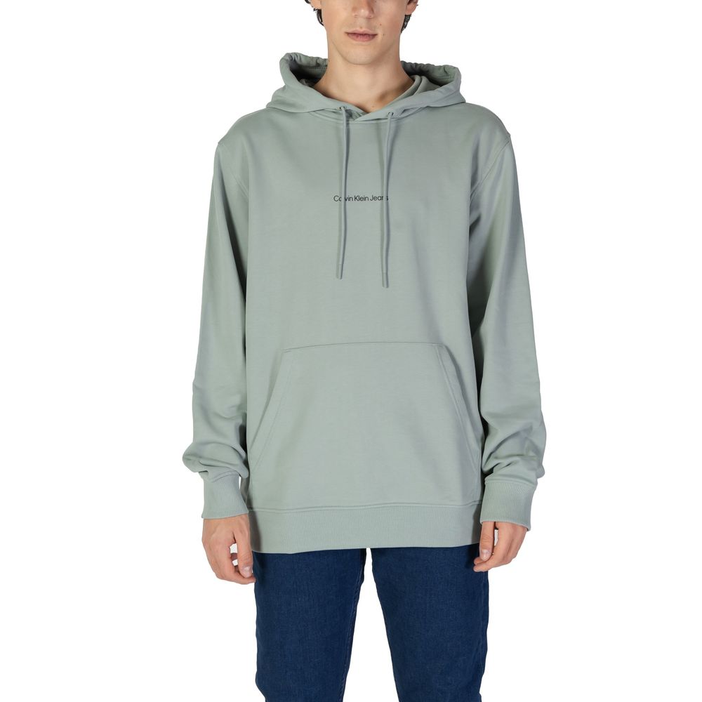 Calvin Klein Jeans Green Cotton Hoodie