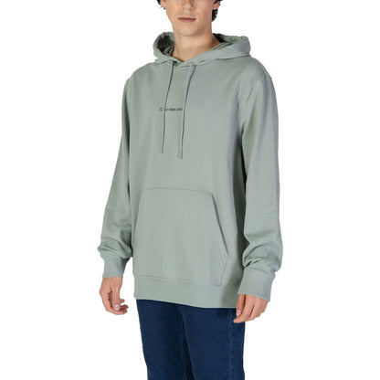 Calvin Klein Jeans Green Cotton Hoodie