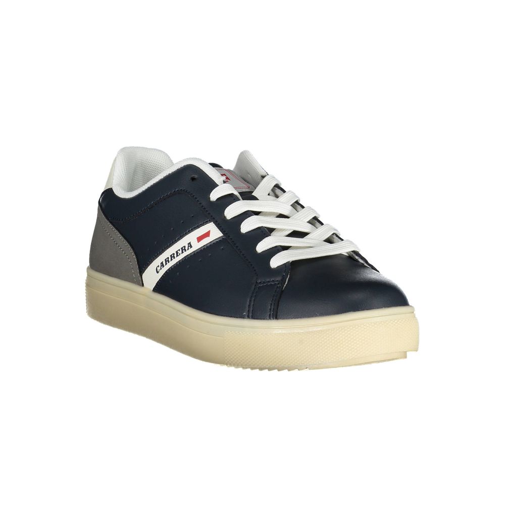 Carrera Blue Polyethylene Sneaker with laces and contrasting details, featuring logo.