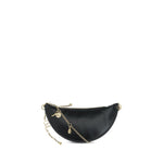 Chloé Icons Shoulder Bag in brown lambskin leather with gold chain and charm details, elegant and versatile cross-body fashion accessory.