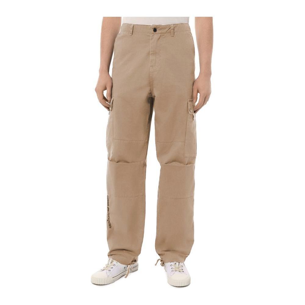 Comme Des Fuckdown Beige Cotton Men Cargo Trouser
