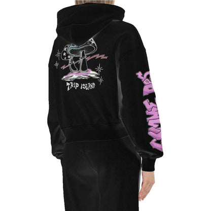 Comme Des Fuckdown Black Cotton Women Sweatshirt