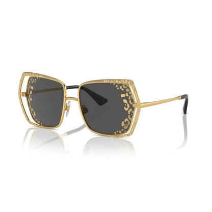 Stylish gold frame sunglasses for women, DOLCE & GABBANA MOD. DG 2306, with intricate detailing for a luxurious fashion statement.