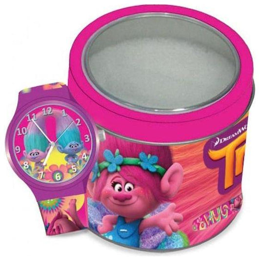 WALT DISNEY KID WATCH Mod. TROLLS - Tin Box 504602