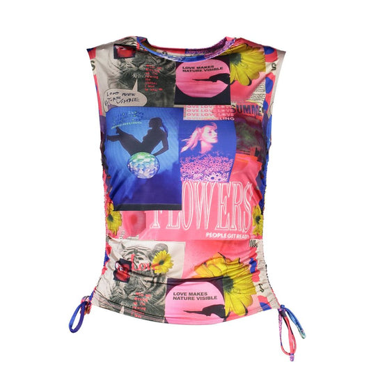 Desigual Blue Elastane Women Top