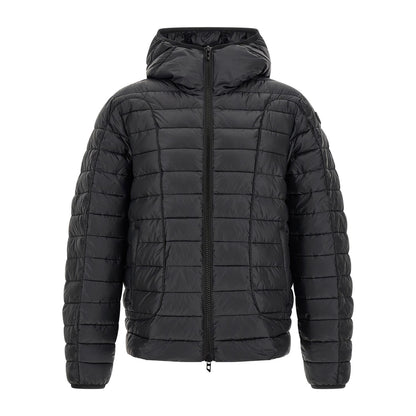 Diesel Black Polyester Full-Length Jacket