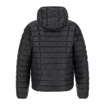Diesel Black Polyester Full-Length Jacket