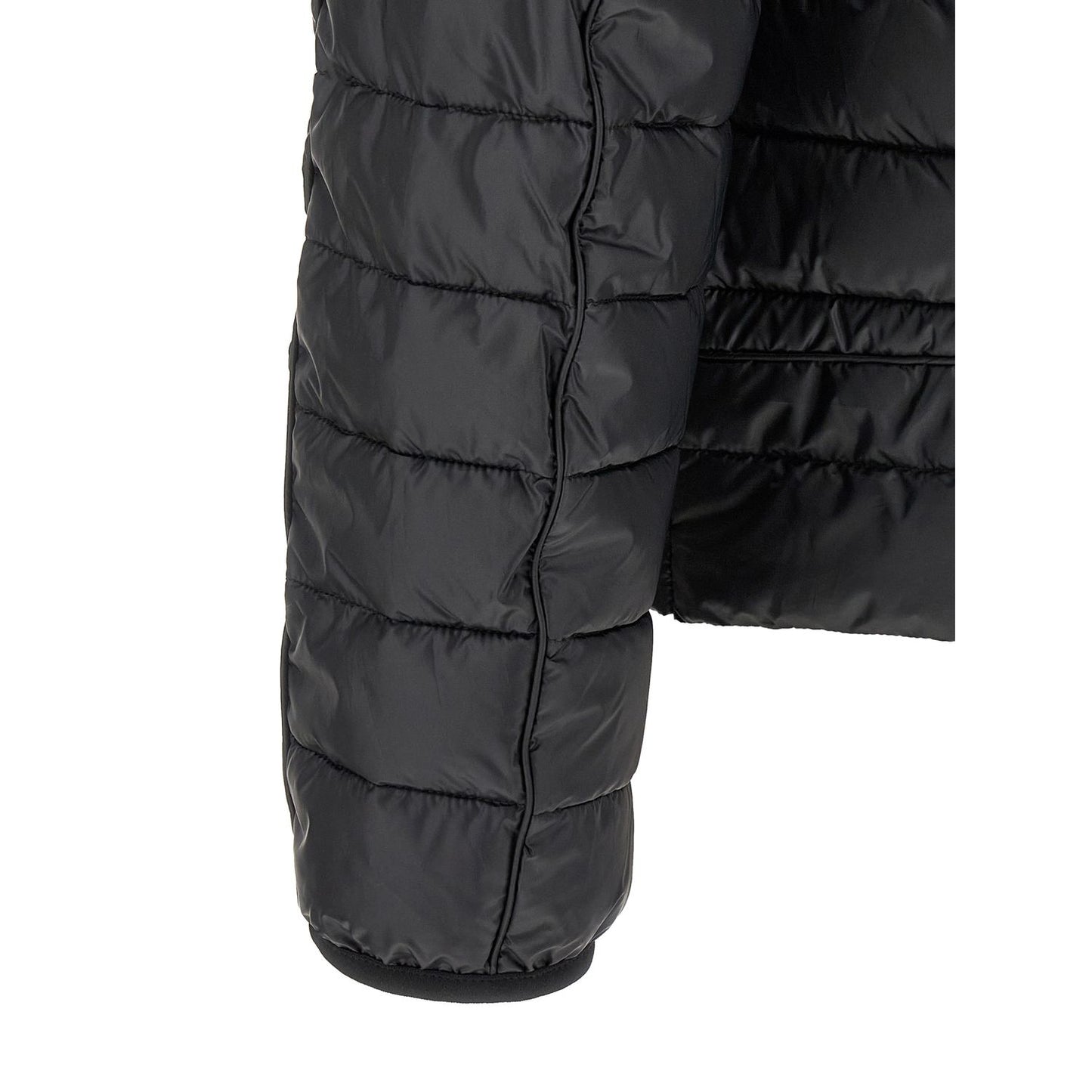 Diesel Black Polyester Full-Length Jacket