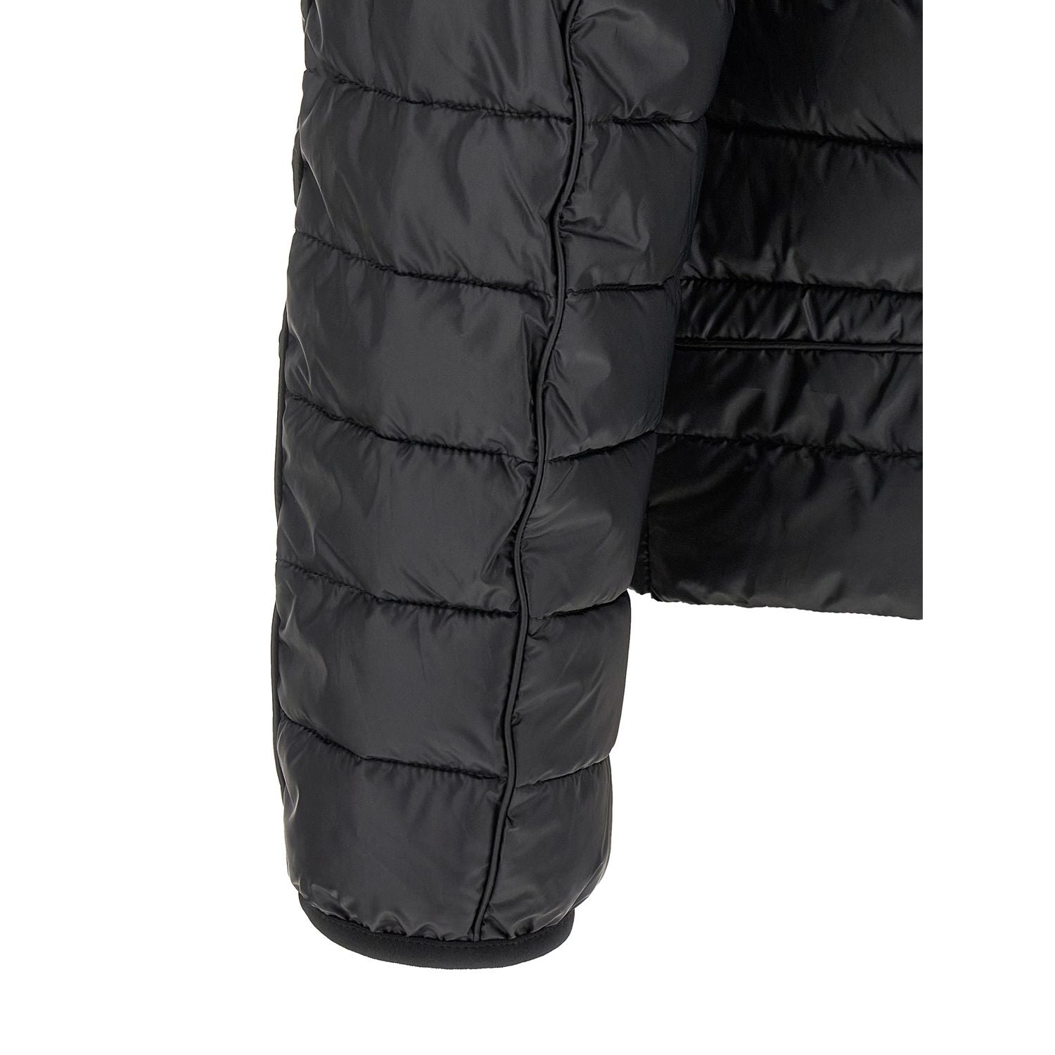 Diesel Black Polyester Full-Length Jacket