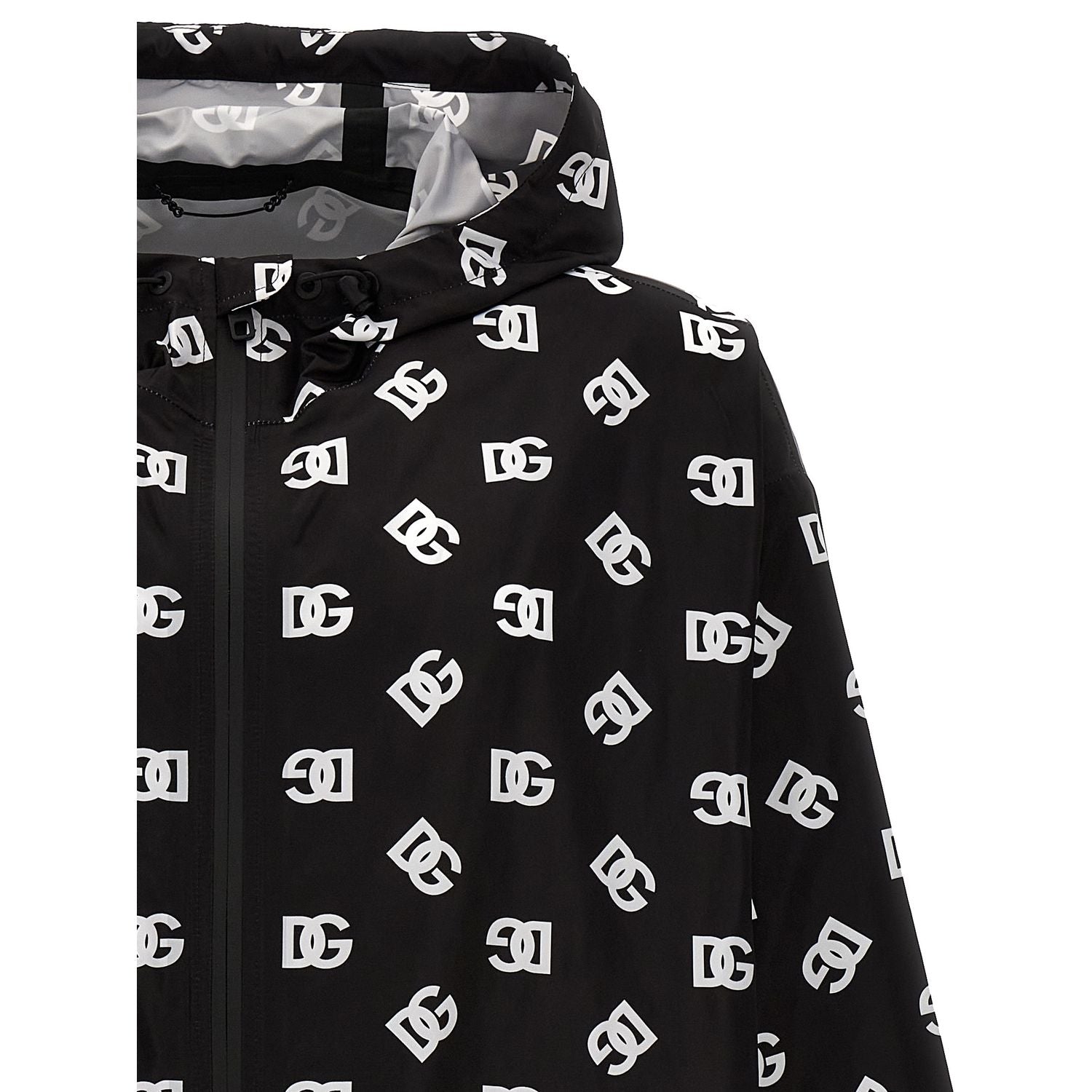 Dolce & Gabbana Bicolor Polyester Shell Jacket