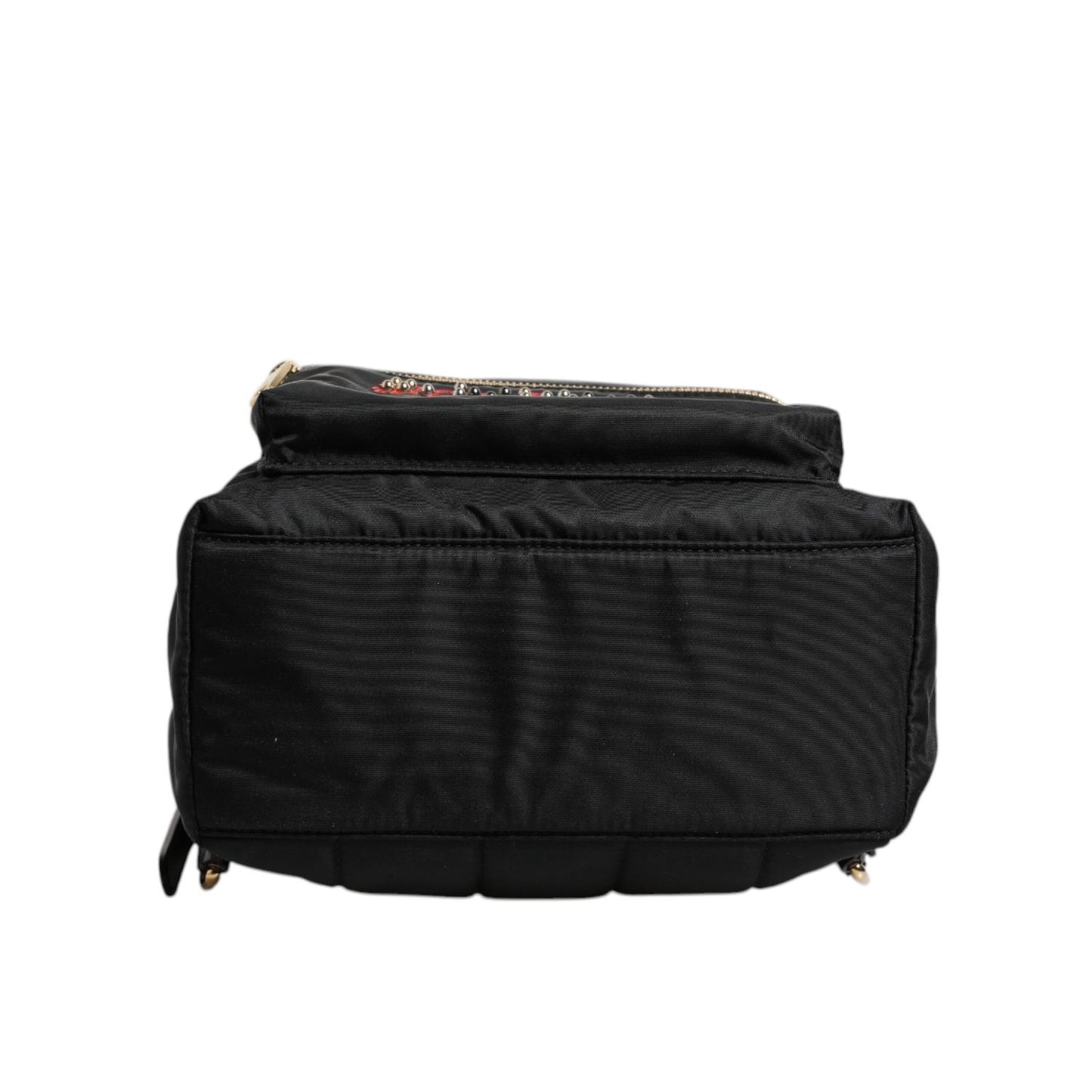 Dolce & Gabbana Black Nylon #DGFAMILY VULCANO Embellished Backpack Bag Dolce & Gabbana