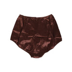 Dolce & Gabbana Brown Silk Stretch High Waist Girdle Underwear, elegant and luxurious shapewear made in Italy.