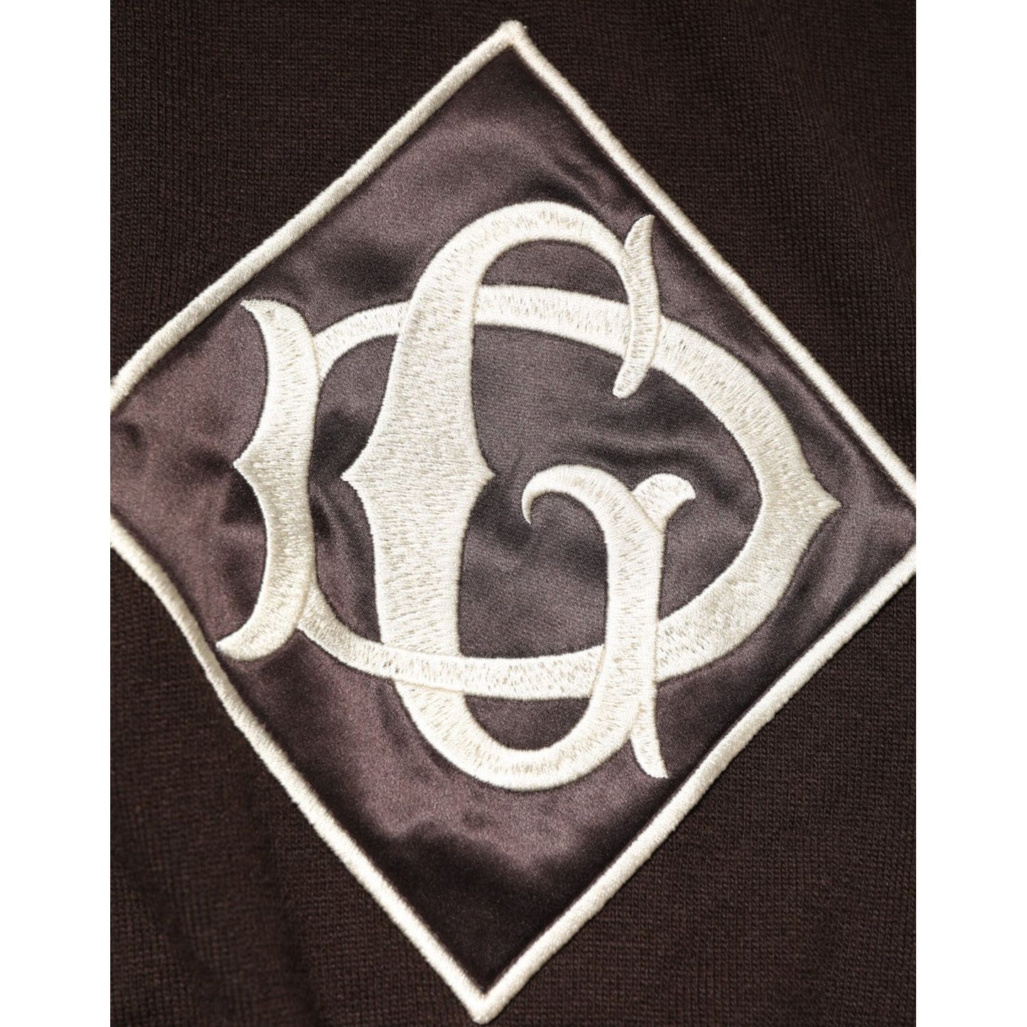 Dolce & Gabbana Brown Wool Logo Embroidered Men Polo T-shirt