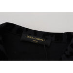 Dolce & Gabbana Cotton Black Leopard Long Sleeve Denim Jacket