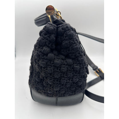 Dolce & Gabbana DOLCE & GABBANA Sicily Python and Macramé Handbag