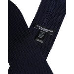 Dolce & Gabbana Dark Blue Silk Adjustable Necktie Tie