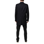 Dolce & Gabbana Dark Blue Wool Men Jacket Coat Blazer Suit