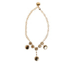 Dolce & Gabbana Gold Crystal Clock Face Pendant Statement Jewelry Necklace