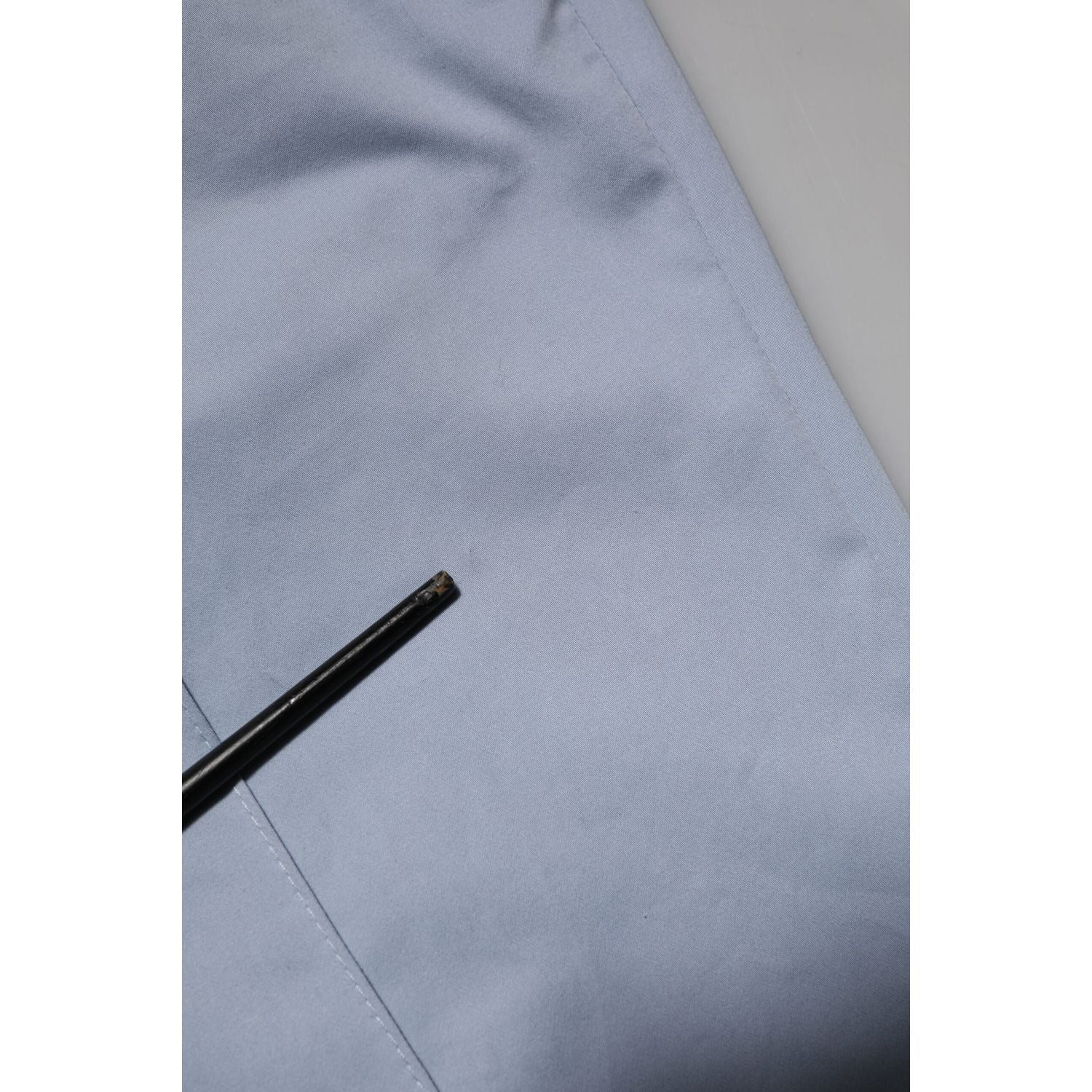 Dolce & Gabbana Light Blue Cotton Drawstring Elastic Waist Men Pants