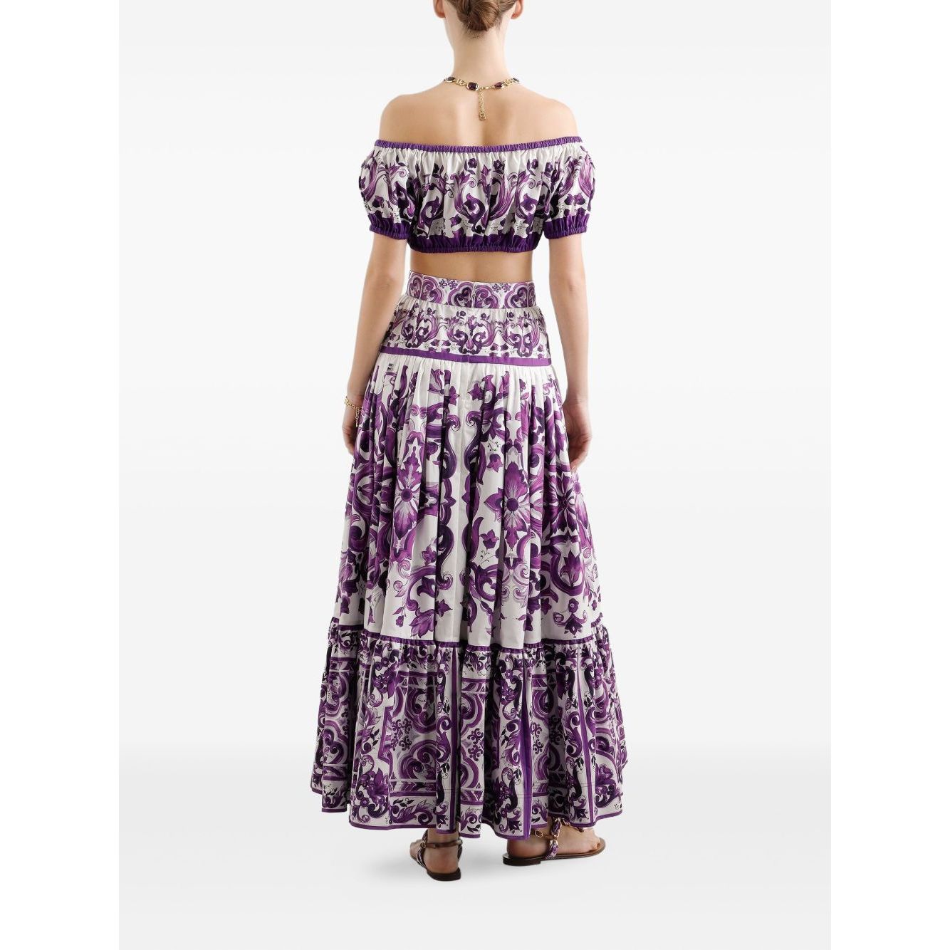 Dolce & Gabbana Maiolica print cotton top Topwear