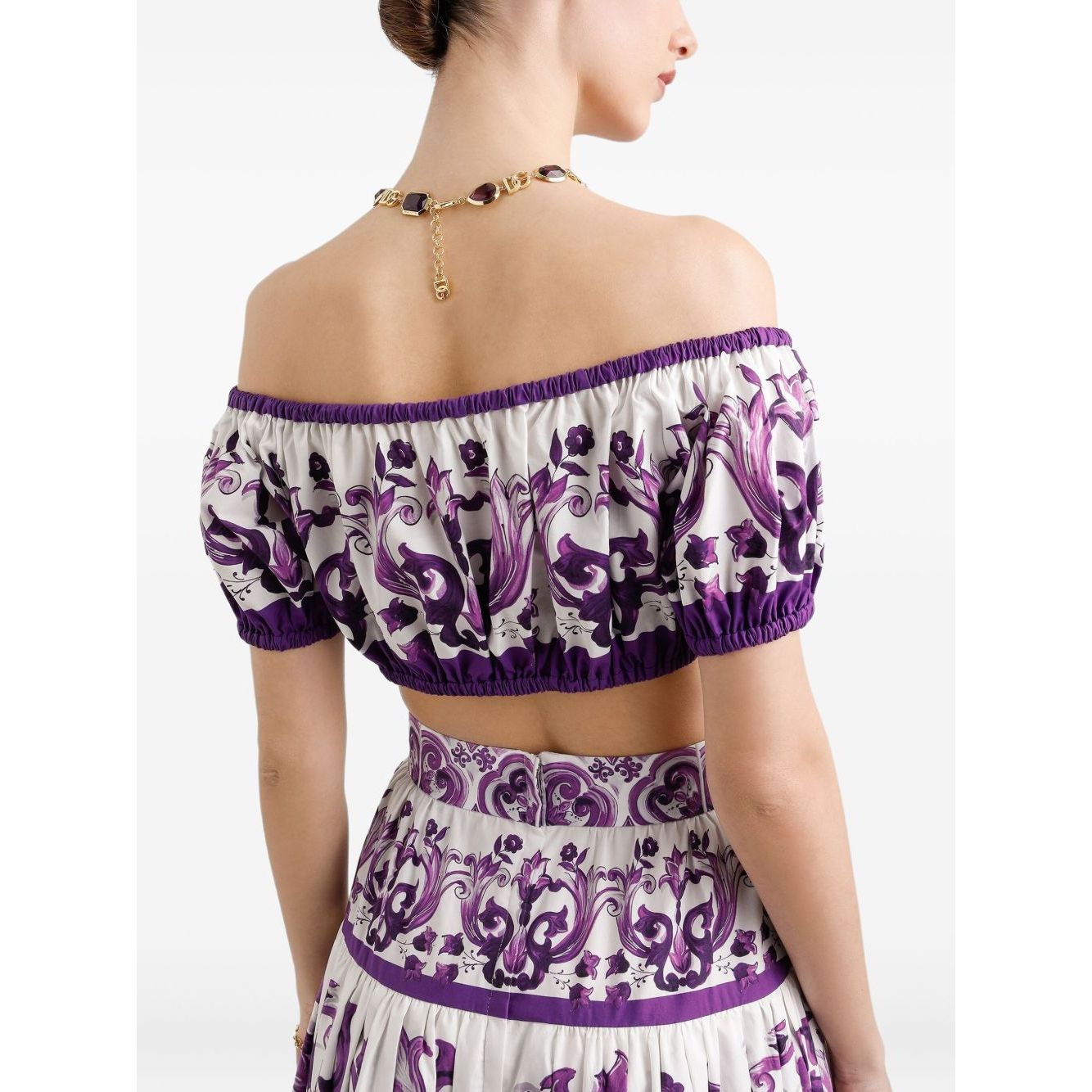 Dolce & Gabbana Maiolica print cotton top Topwear