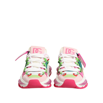 Dolce & Gabbana Multicolor Leather Airmaster Low Top Sneaker Shoes