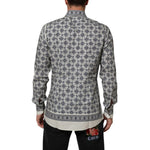 Dolce & Gabbana Multicolor Monkey Tie Print GOLD Dress Shirt