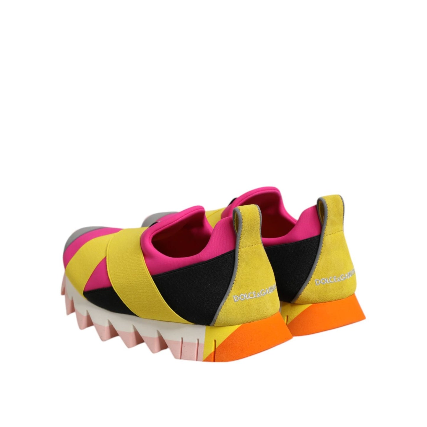 Dolce & Gabbana Multicolor Neoprene Elastic Ibiza Sneakers Shoes