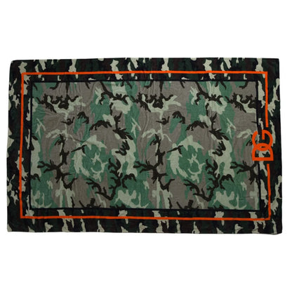 Dolce & Gabbana Multicolor Printed Cotton Wrap Shawl Scarf