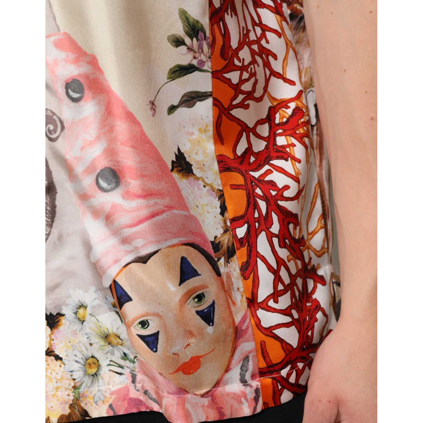 Dolce & Gabbana Multicolor Shell Print Hawaii Casual Shirt