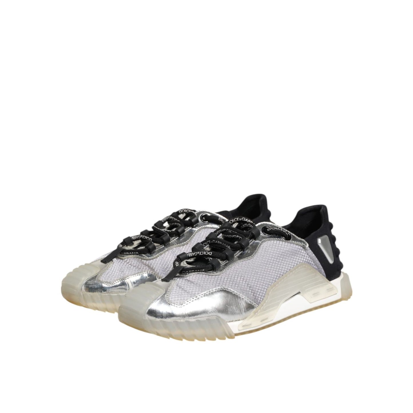 Dolce & Gabbana Multicolor Silver Logo Low Top NS1 Sneakers Shoes with modern design and premium quality materials.